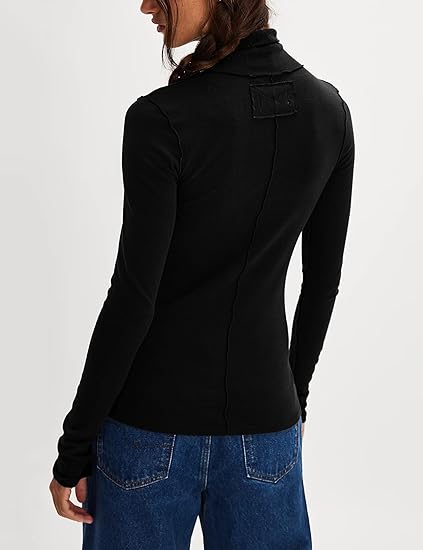 Women's high-neck long-sleeved top - Image 2