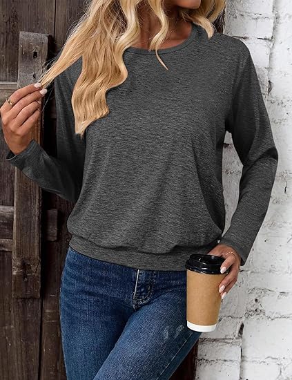 Women's fashionable round neck tops - Image 4